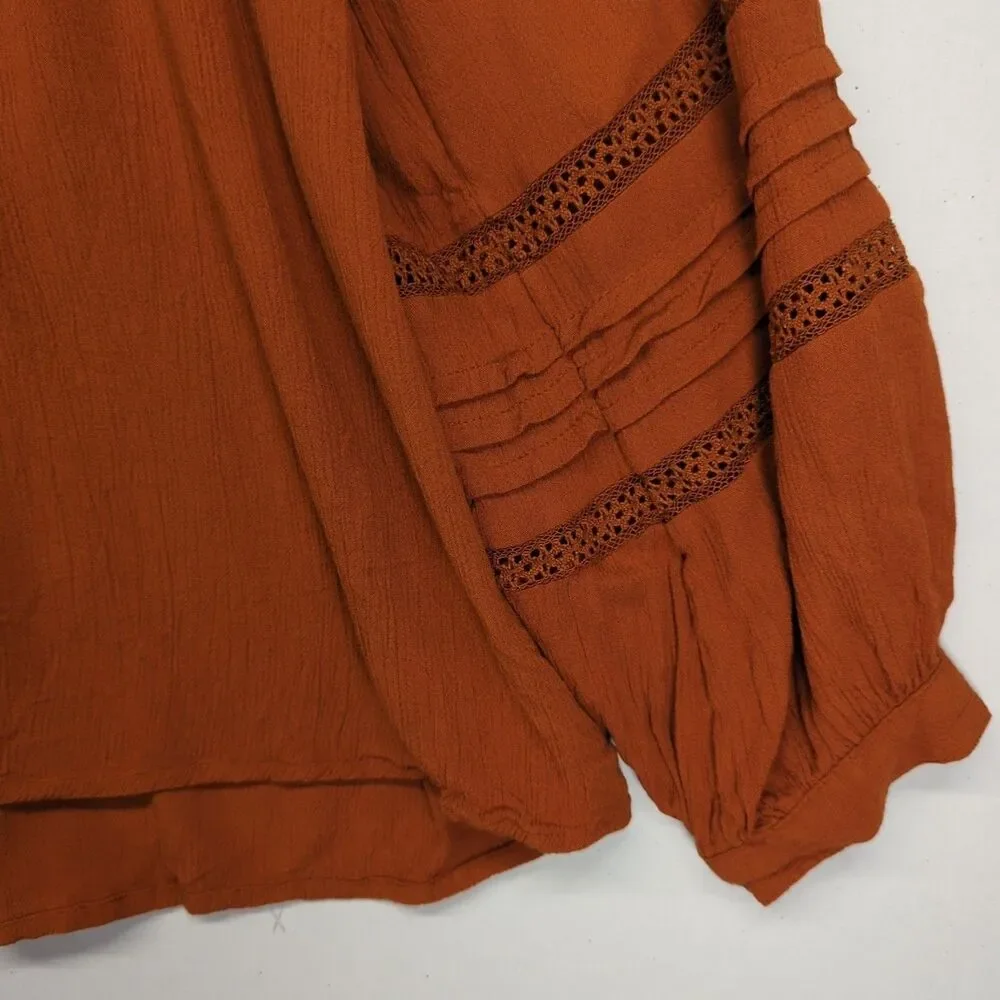 Knox Rose A New Day Blouse XXL Lot Of 2 Tops Burnt Orange - Picture 4 of 16